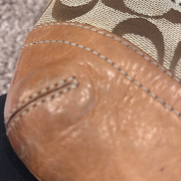 Coach  W Signature Logo W/Leather Trim Bag - Picture 10 of 12